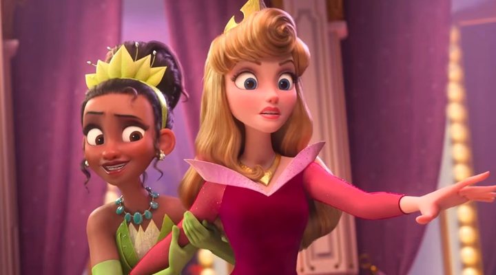 Tiana y Aurora en 'Ralph rompe internet'