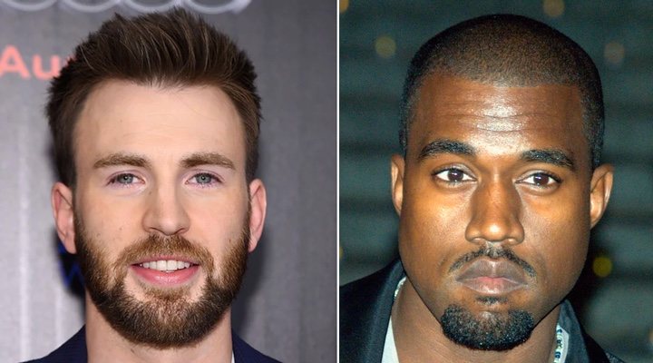  Chris Evans y Kanye West