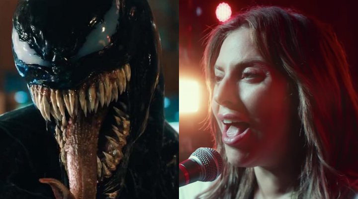 'Venom' contra 'Ha nacido una estrella'