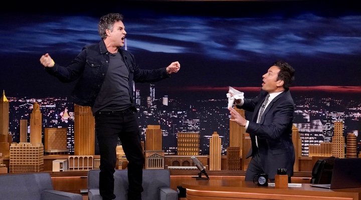  Mark Ruffalo en el programa de Jimmy Fallon