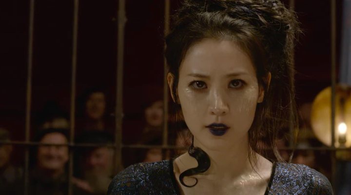 Claudia Kim como Nagini en 'Animales Fantásticos: Los crímenes de de Grindelwald