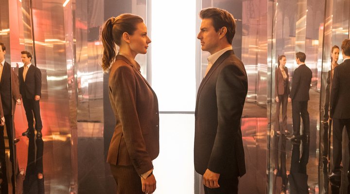 Rebecca Ferguson y Tom Cruise en 'Misión Imposible: Fallout'