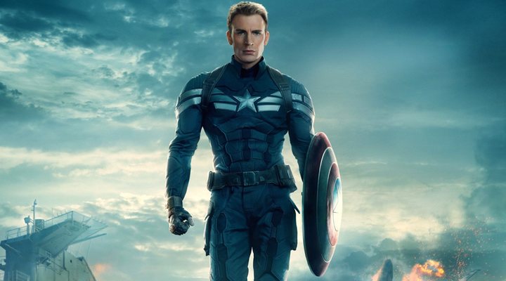  Chris Evans como el Capitán América en 'Capitán América: El soldado de invierno'