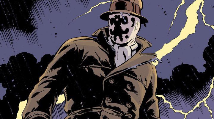 Rorschach en una viñeta de 'Watchmen'