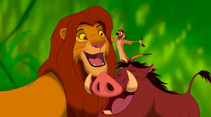  Simba, Pumbaa y Timon, de 'El rey león'