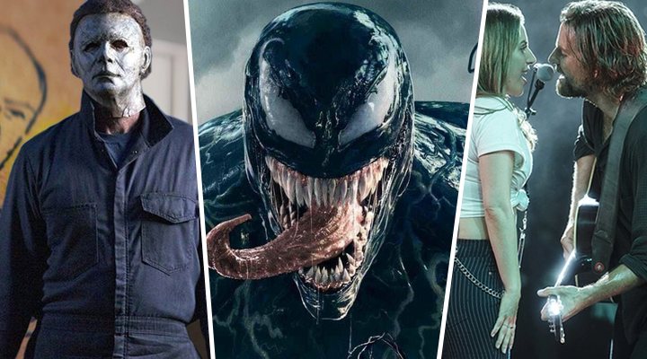 'La noche de Halloween', 'Venom' y 'Ha nacido una estrella'