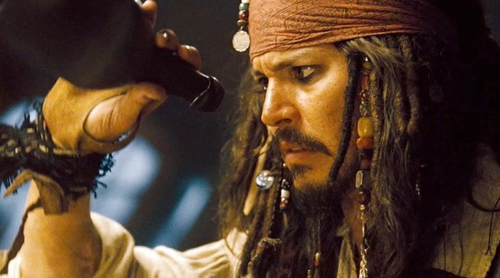  Johnny Depp en 'Piratas del Caribe'