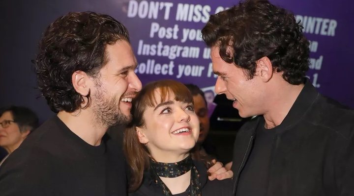 Kit Harington, Maisie Williams y Richard Madden