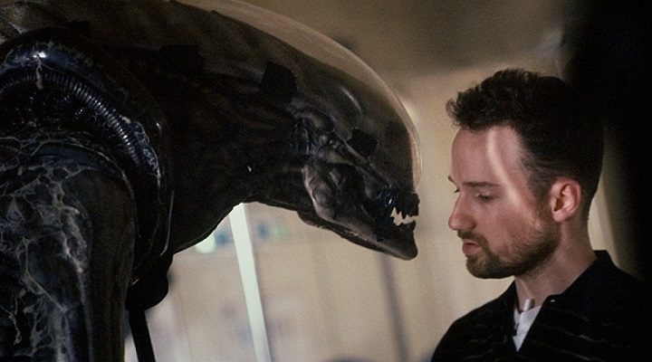 David Fincher en el set de 'Alien 3'