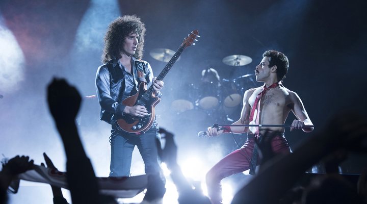 Rami Malek y Gwilym Lee en 'Bohemian Rhapsody'