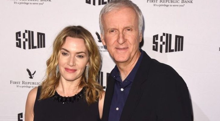 James Cameron y Kate Winslet