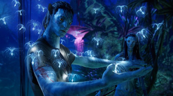  Sam Worthington y Zoe Saldana en 'Avatar'