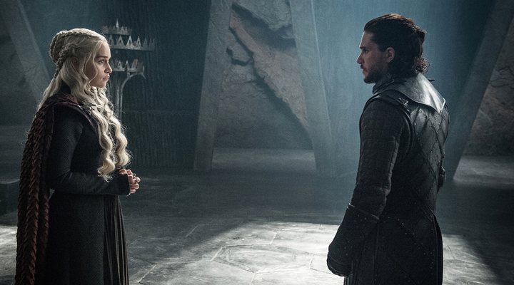 Emilia Clarke y Kit Harington en 'Juego de Tronos'