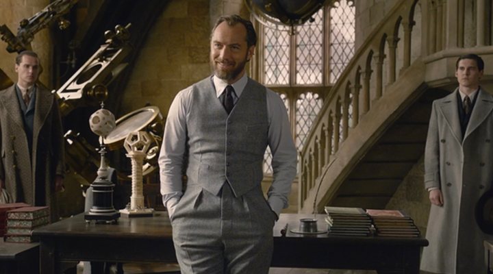  Jude Law como Dumbledore en 'Animales Fantásticos: Los crímenes de Grindelwald'