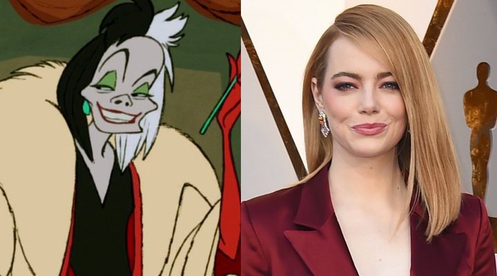 Cruella de Vil y Emma Stone