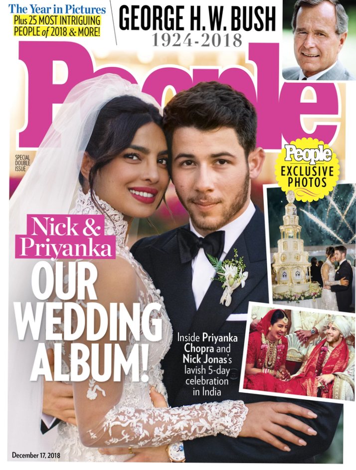 Portada de la revista People con Nick Jonas y Priyanka Chopra