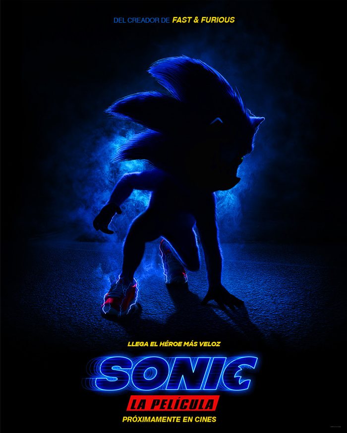 Teaser póster de 'Sonic; La película'