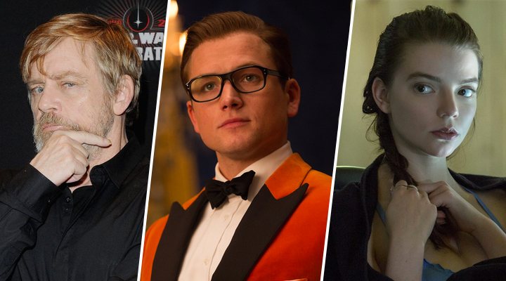 Mark Hamill, Taron Egerton y Anya Taylor-Joy