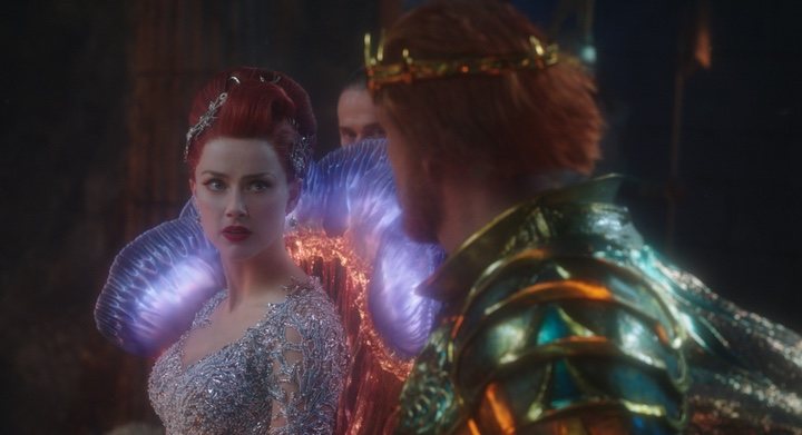  Amber Heard y Dolph Lundgren en 'Aquaman'