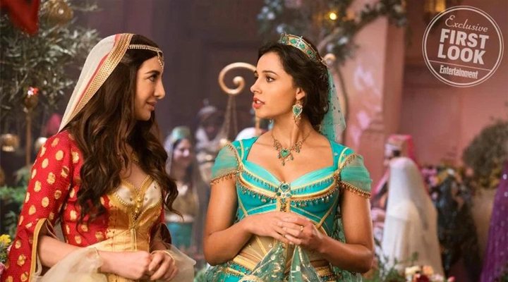 Nasim Pedrad y Naomi Scott en el remake de 'Aladdin'