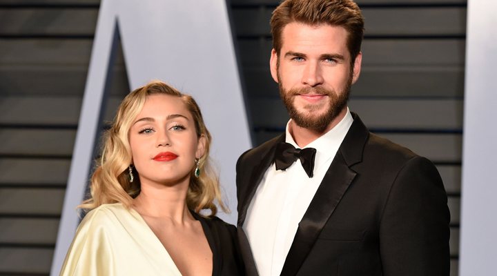  Liam Hemsworth y Miley Cyrus