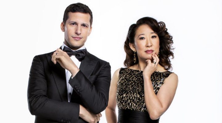 Andy Samberg y Sandra Oh