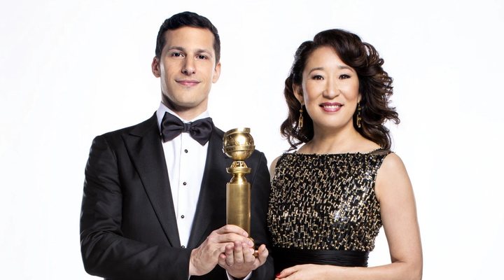 Andy Samberg y Sandra Oh