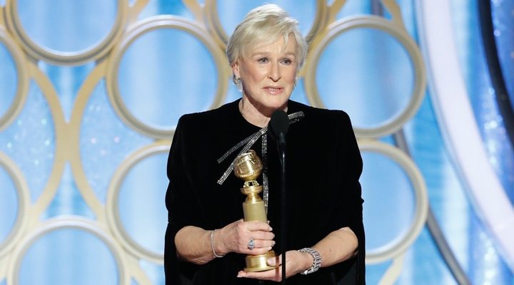 Glenn Close en los Globos de Oro 2019