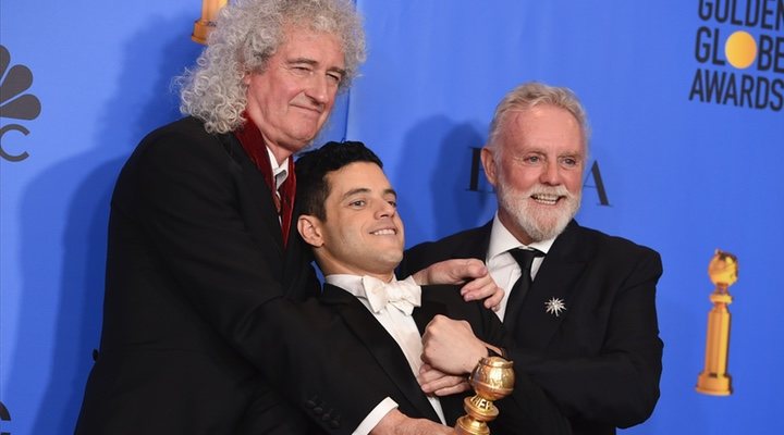 El equipo de 'Bohemian Rhapsody' en los Globos de Oro