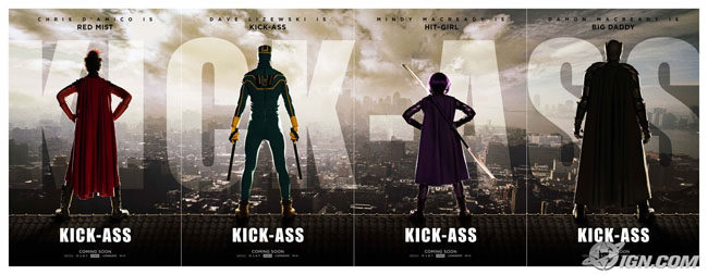 Website y carteles de 'Kick-Ass'