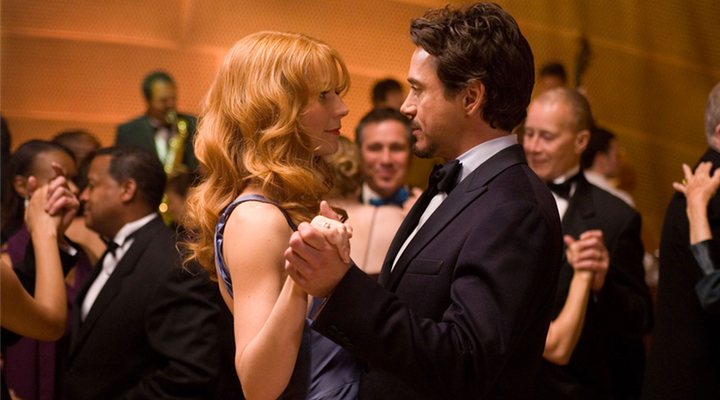  Pepper Potts y Tony Stark en 'Iron Man '