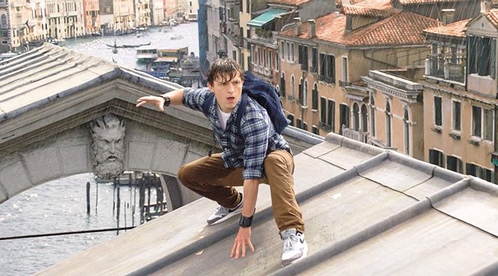 Tom Holland en 'Spider-Man: Lejos de casa'