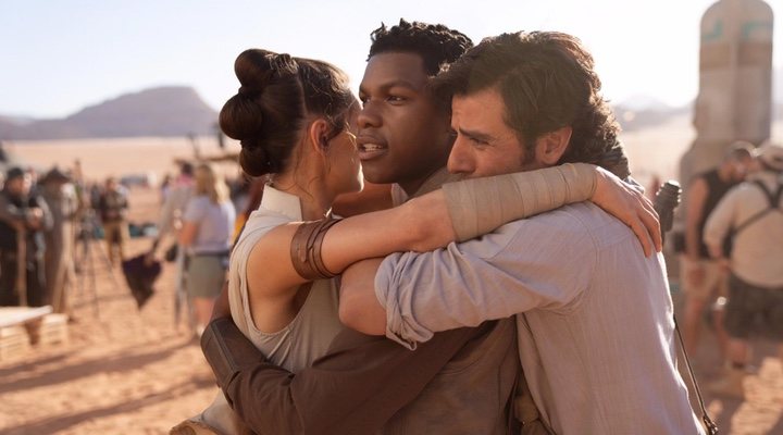  Daisy Ridley, John Boyega y Oscar Isaac en 'Star Wars: Episodio IX