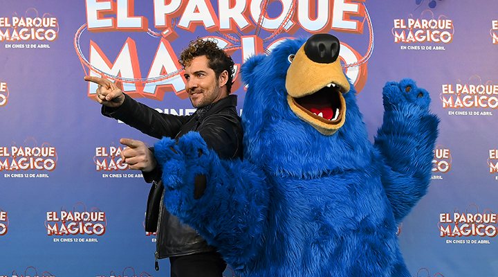 David Bisbal en la premiere de 'El parque mágico'