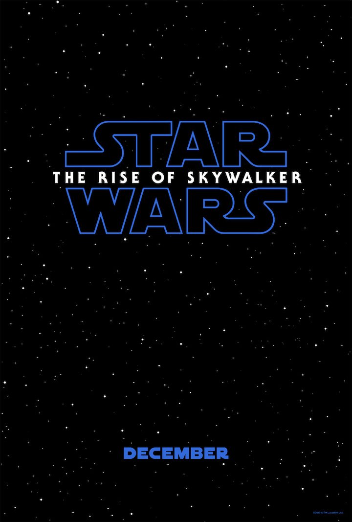 Teaser póster de 'Star Wars: Th Rise of Skywalker'