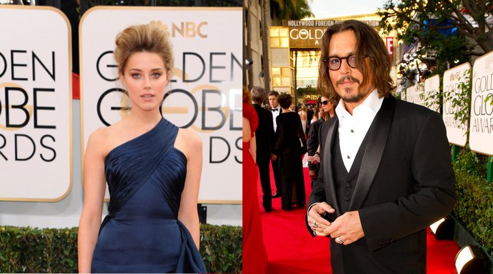  Amber Heard (izquierda) y Johnny Depp (derecha)