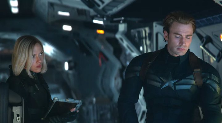  La Viuda Negra y el Capitán América en 'Vengadores: Endgame'