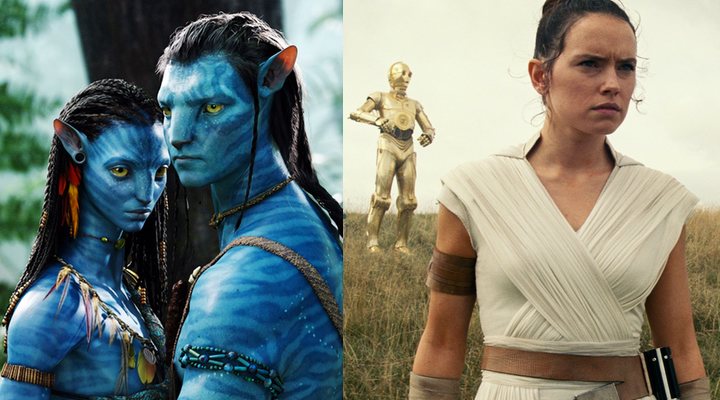  'Avatar' (izquierda) y 'Star Wars: El Ascenso de Skywalker' (derecha)