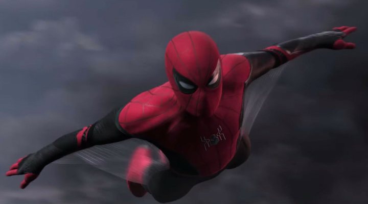  Tom Holland como Spider-Man en 'Spider-Man: Lejos de casa'