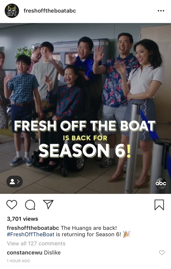 Constance Wu en Instagram