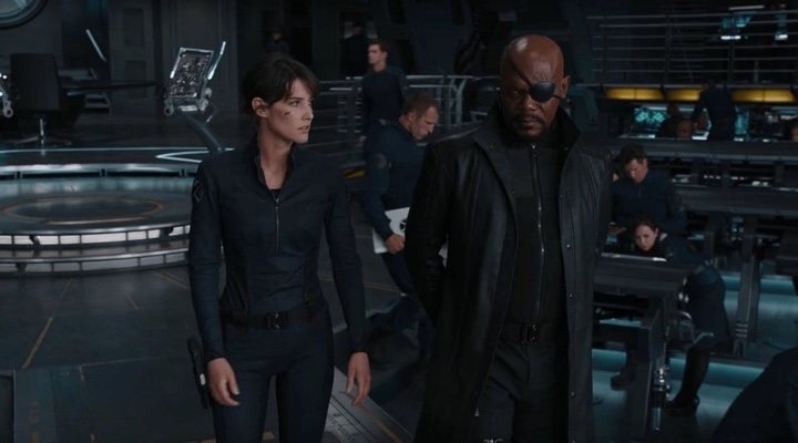 Samuel L. Jackson y Cobie Smulders