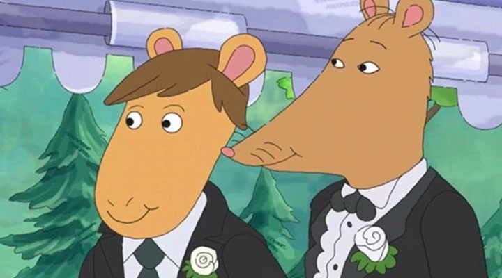  El profesor Ratburn en su boda en 'Arthur'