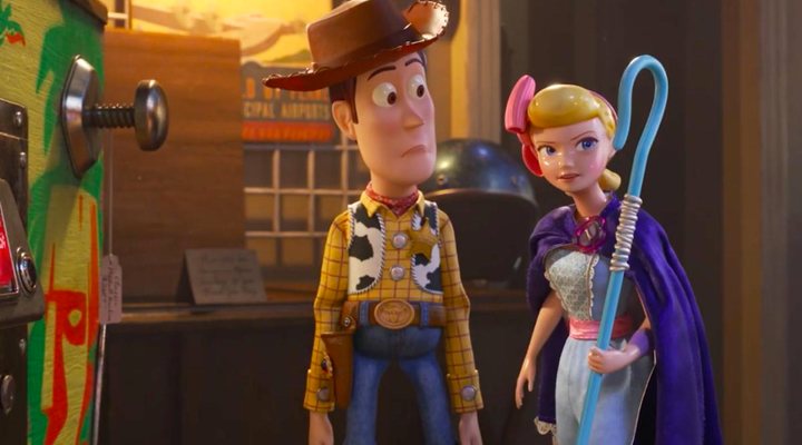  Woody y Bo Peep en 'Toy Story 4'