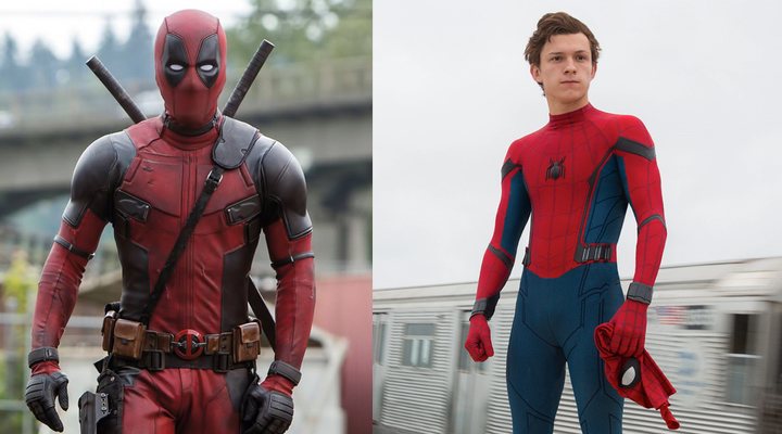  Ryan Reynolds como Deadpool y Tom Holland como Spider-Man