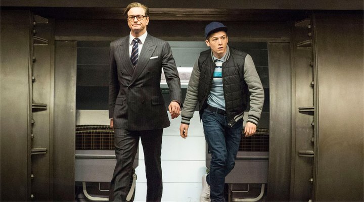  Kingsman Taron Egerton y Colin Firth