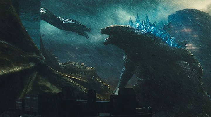  King Ghidorah y Godzilla en 'Godzilla: Rey de los monstruos'