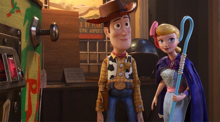 Woody y Bo Peep en 'Toy Story 4'