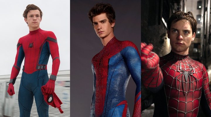 Tom Holland, Andrew Garfield y Tobey Maguire