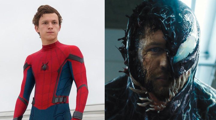  Tom Holland como Spider-Man y Tom Hardy como Venom