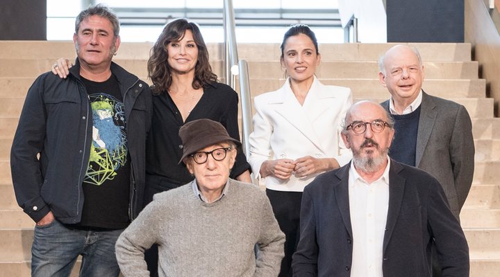 Woody Allen y los protagonistas de su película en San Sebastián